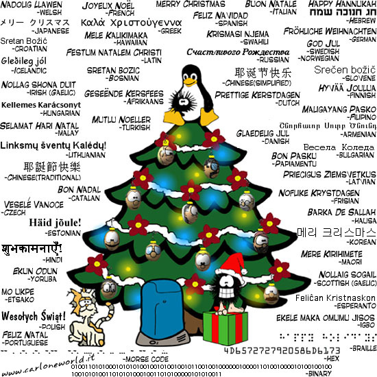 Buon Natale in tutte le lingue