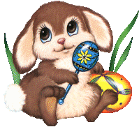 Gif di Pasqua: tenero coniglietto di Pasqua